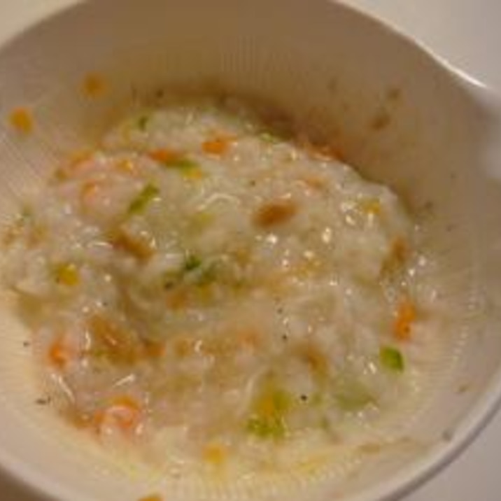 <離乳食 中期>納豆しらすがゆ